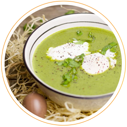 Kalte Buttermilch-Gemüse-Suppe